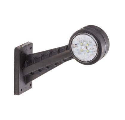 Lampa de poziție lungă HELLA 2XS 357 004-031, LED, 30V, 12/24V, unghi de 60 de grade, sticlă transparentă, pentru partea stângă